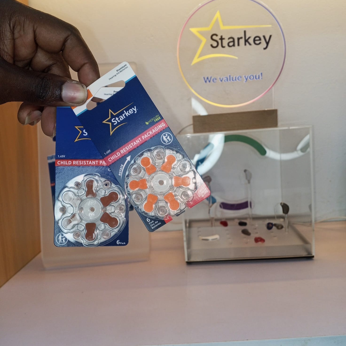 Hearing aid batteries stocked at Mombasa Hearing Centre